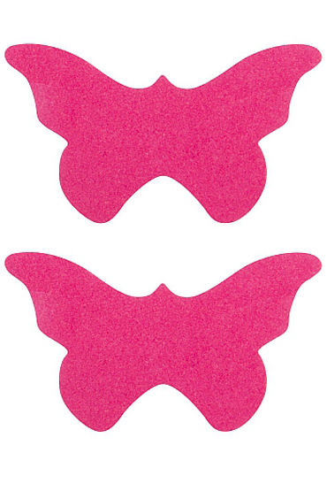Shots Toys Nipple Sticker Butterfly, розовые, Пэстисы в форме бабочек Shots Toys Nipple Sticker Butterfly, розовые, Пэстисы в форме бабочек
