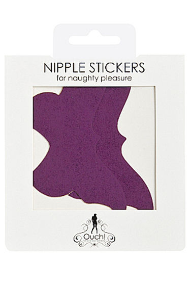 Shots Toys Nipple Sticker Butterfly, фиолетовые - фото, отзывы Shots Toys Nipple Sticker Butterfly, фиолетовые - фото, отзывы