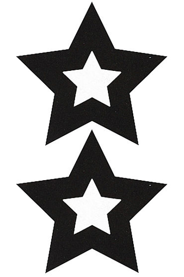 Shots Toys Nipple Sticker Stars, черные, Пэстисы в форме звездочек Shots Toys Nipple Sticker Stars, черные, Пэстисы в форме звездочек