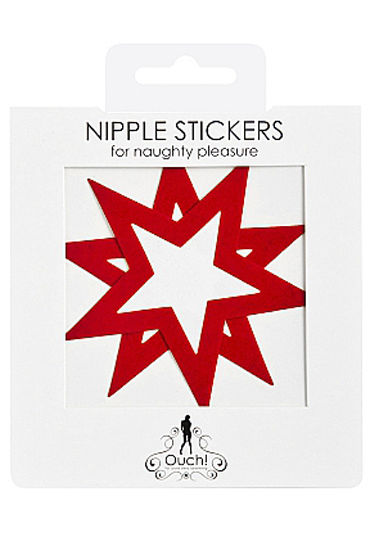 Shots Toys Nipple Sticker Open Stars, красные - фото, отзывы Shots Toys Nipple Sticker Open Stars, красные - фото, отзывы