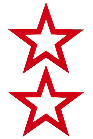 Shots Toys Nipple Sticker Open Stars, красные, Пэстисы в форме звездочек, с отверстиями для сосков Shots Toys Nipple Sticker Open Stars, красные, Пэстисы в форме звездочек, с отверстиями для сосков