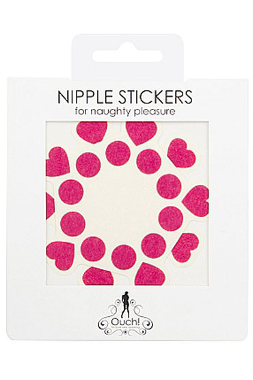Shots Toys Nipple Sticker Open Circle and Hearts, розовые - фото, отзывы Shots Toys Nipple Sticker Open Circle and Hearts, розовые - фото, отзывы