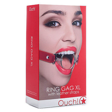 Shots Toys Ring Gag XL, красный - фото, отзывы Shots Toys Ring Gag XL, красный - фото, отзывы