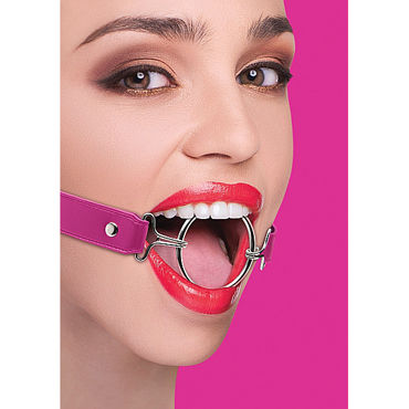 Shots Toys Ring Gag XL, розовый, Расширяющий кляп Shots Toys Ring Gag XL, розовый, Расширяющий кляп