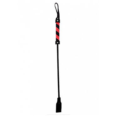 Shots Toys Cube Tipped Crop Suede, черно-красный, Стек из натуральной кожи Shots Toys Cube Tipped Crop Suede, черно-красный, Стек из натуральной кожи