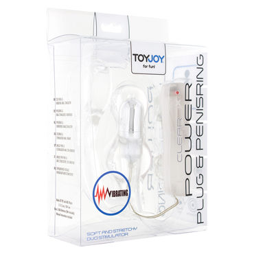 Toy Joy Manpower Plug & Penis ring, прозрачная - Анальная втулка с эрекционным кольцом, вибрирующая - купить в секс шопе Toy Joy Manpower Plug & Penis ring, прозрачная - Анальная втулка с эрекционным кольцом, вибрирующая - купить в секс шопе