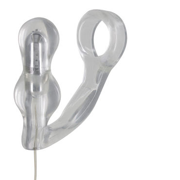 Toy Joy Manpower Plug & Penis ring, прозрачная, Анальная втулка с эрекционным кольцом, вибрирующая Toy Joy Manpower Plug & Penis ring, прозрачная, Анальная втулка с эрекционным кольцом, вибрирующая
