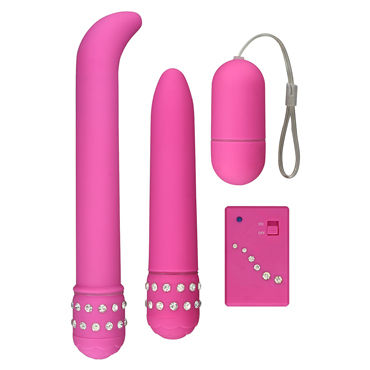 Toy Joy Diamond Pink Giftset, Набор из трех вибростимуляторов Toy Joy Diamond Pink Giftset, Набор из трех вибростимуляторов