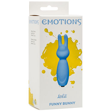 Lola Toys Emotions Funny Bunny, голубой - Компактная вибропуля в виде зайчика - купить в секс шопе Lola Toys Emotions Funny Bunny, голубой - Компактная вибропуля в виде зайчика - купить в секс шопе