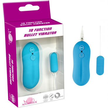 Howells 10 Function Bullet, голубая, Водонепроницаемая вибропуля Howells 10 Function Bullet, голубая, Водонепроницаемая вибропуля