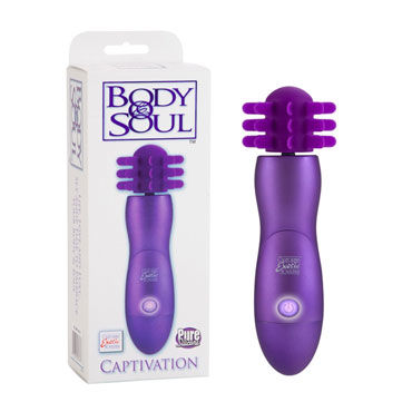California Exotic Body & Soul Captivation, фиолетовый, Вибромассажер с мягкими усиками California Exotic Body & Soul Captivation, фиолетовый, Вибромассажер с мягкими усиками
