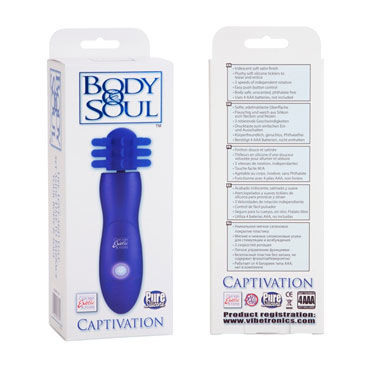 California Exotic Body & Soul Captivation, синий - Ротационный массажер - купить в секс шопе California Exotic Body & Soul Captivation, синий - Ротационный массажер - купить в секс шопе