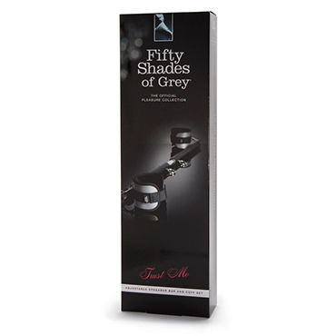 Fifty Shades of Grey Trust Me Adjustable Spreader Bar and Cuff Set, Распорка для фиксации с мягкими манжетами и другие товары Fifty Shades of Grey с фото Fifty Shades of Grey Trust Me Adjustable Spreader Bar and Cuff Set, Распорка для фиксации с мягкими манжетами и другие товары Fifty Shades of Grey с фото