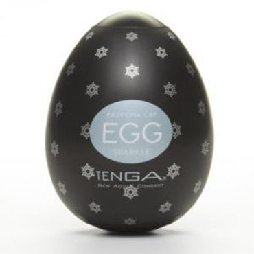 Tenga Egg Sparkle, Одноразовый мастурбатор с рельефом в виде снежинок Tenga Egg Sparkle, Одноразовый мастурбатор с рельефом в виде снежинок