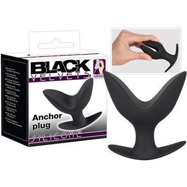 Orion Black Velvets Anchor Plug, черная, Анкерная анальная пробка Orion Black Velvets Anchor Plug, черная, Анкерная анальная пробка