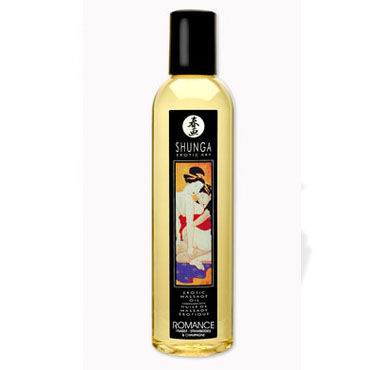 Shunga Romance, 250 мл, Массажное масло, клубника и шампанское Shunga Romance, 250 мл, Массажное масло, клубника и шампанское