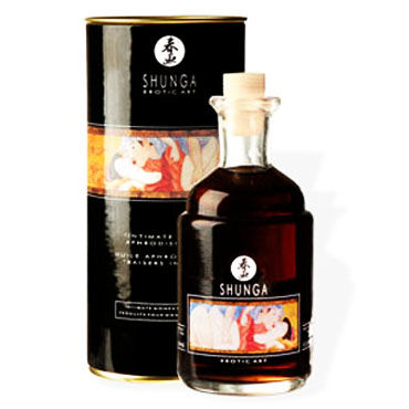 Shunga Intimate Kisses, 100 мл, Возбуждающее масло-афродизиак, шоколад Shunga Intimate Kisses, 100 мл, Возбуждающее масло-афродизиак, шоколад