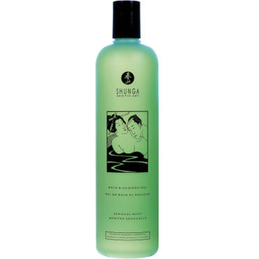 Shunga Bath & Shower Gel Sensual mint, 500 мл, Гель для душа и ванны с ароматом Shunga Bath & Shower Gel Sensual mint, 500 мл, Гель для душа и ванны с ароматом