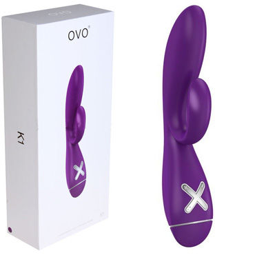 Ovo K1, фиолетовый Вибратор с клиторальным стимулятором