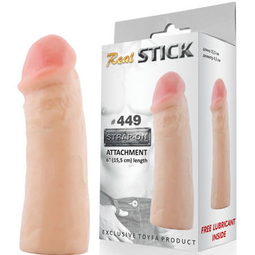 Toyfa RealStick № 449 Реалистичная насадка к трусикам, 15,5 см