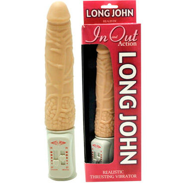 Dream toys Long John, телесный Реалистичный вибратор