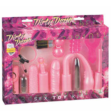 Gopaldas Dirty Dozen розовый Набор из вибраторов и стимуляторов