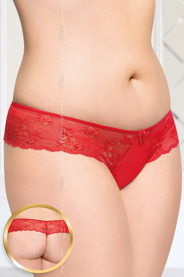 Soft Line стринги, красные С цветочным кружевом