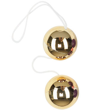 Dream toys шарики, золотые Вагинальные, диаметр 3,5 см