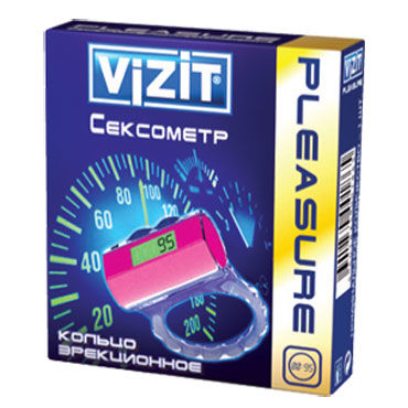 Vizit Сексометр Эрекционное кольцо со счетчиком фрикций