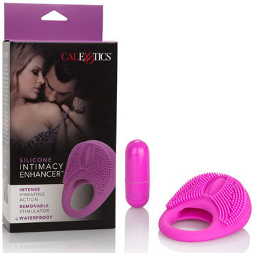 California Exotic Silicone Intimacy Enhancer, розовое Эрекционное виброкольцо с интенсивной стимуляцией клитора