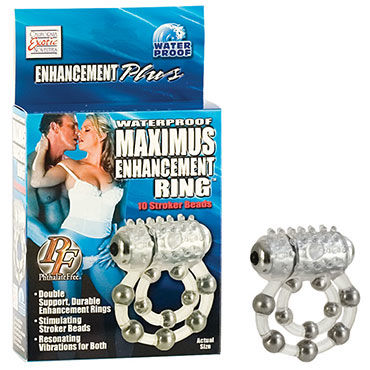 California Exotic Maximus Ring 10 Stroke Beads Эрекционное кольцо с виброэлементом