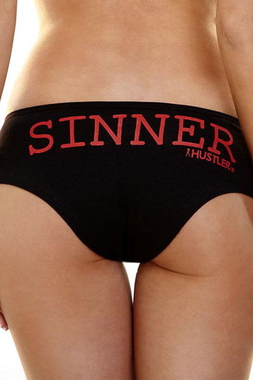 Hustler Sinner Трусик с надписью Грешница