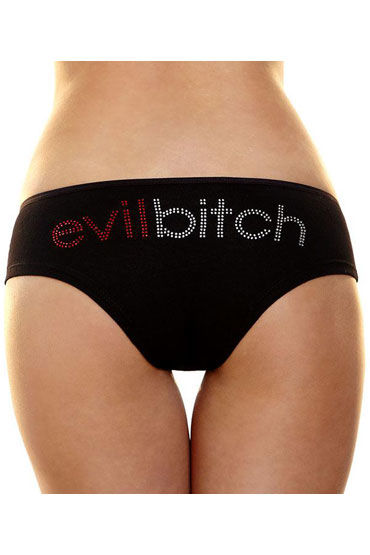 Hustler Lingerie Трусики-слипы evil bitch С надписью из страз