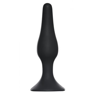Lola Toys Back Door Slim Anal Plug Medium, черная Анальная пробка среднего размера