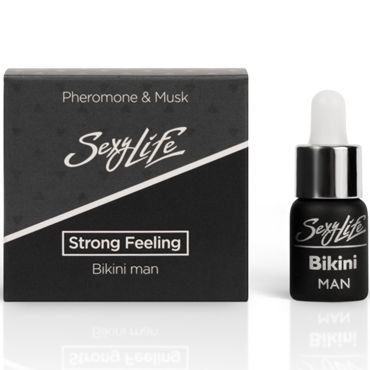 Sexy Life Strong Feeling Bikini man, 5мл Концентрированные духи с феромонами и мускусом sexy life musk