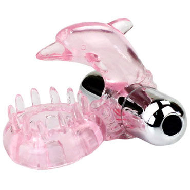Baile Love Dolphin Ring Виброкольцо с дельфинчиком для стимуляции клитора