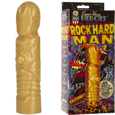Doc Johnson Super Hung Heroes Rock Hard Man Фаллоимитатор с рельефным стволом