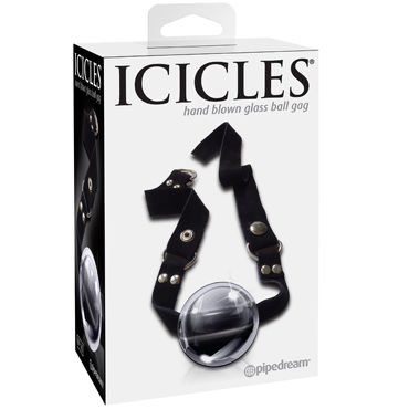Pipedream Icicles № 65 Кляп с прозрачным стеклянным шариком
