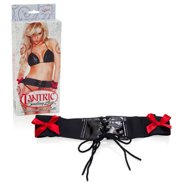 California Exotic Tantric Binding Love Corset with Wrist Cuffs Пояс с отверстиями для фиксации рук
