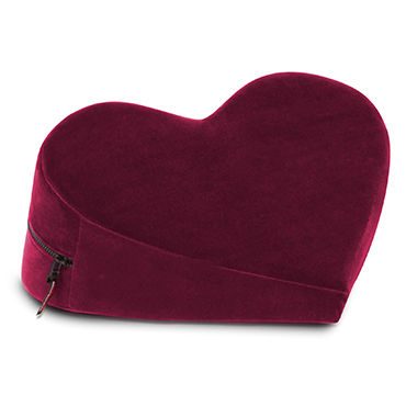 Liberator Heart Wedge, бордовая Подушка для секса в форме сердца liberator lovearts pillow кофейная подушка для любви