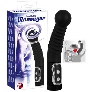 You2Toys Prostate Massager, черный Массажер простаты с ротацией инновационный массажер простаты nexus revo 2 grey