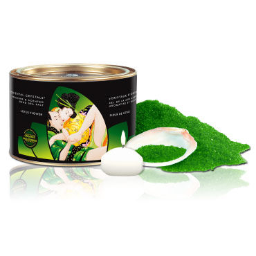 Shunga Oriental Crystals, 600 гр Соль для ванны, цветок лотоса